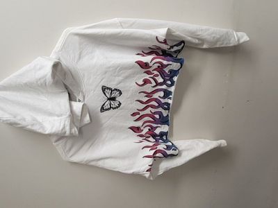 Ladies size large crop top hoodie