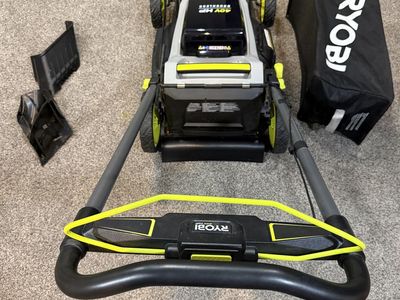 Ryobi Push Lawn Mower 40V + 1 6 AH battery and charger