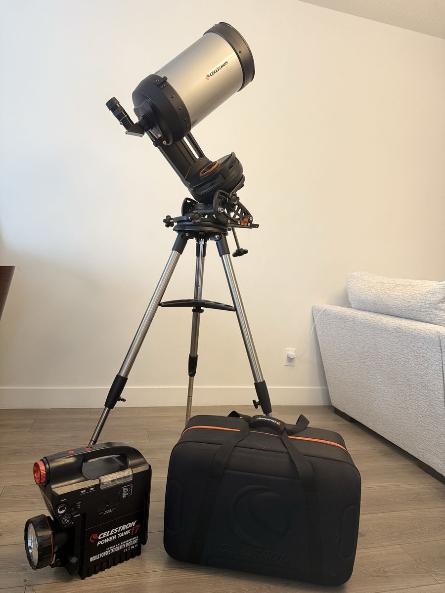 Celestron NexStar Evolution 8 Bundle + HD Pro Wedge + Hard Case + Extras