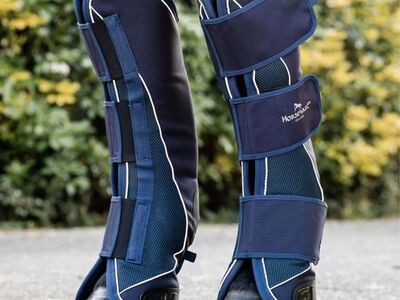 Horseware Rambo Ireland Signature Travel Boots In Navy/Cream