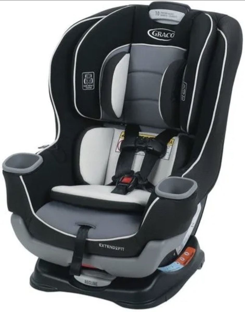 Clean! Graco Extend2Fit Convertible Car Seat Forward and Rear-Facing Baby Toddler Kid Reclinable Adjustable Harnesses