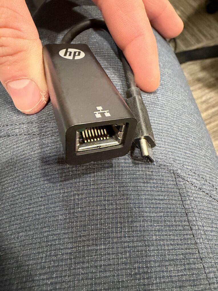 HP USB-C to Ethernet adapter
