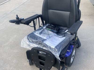 Axiom S Velocity Electric Power Wheelchair with Joystick and Cushion