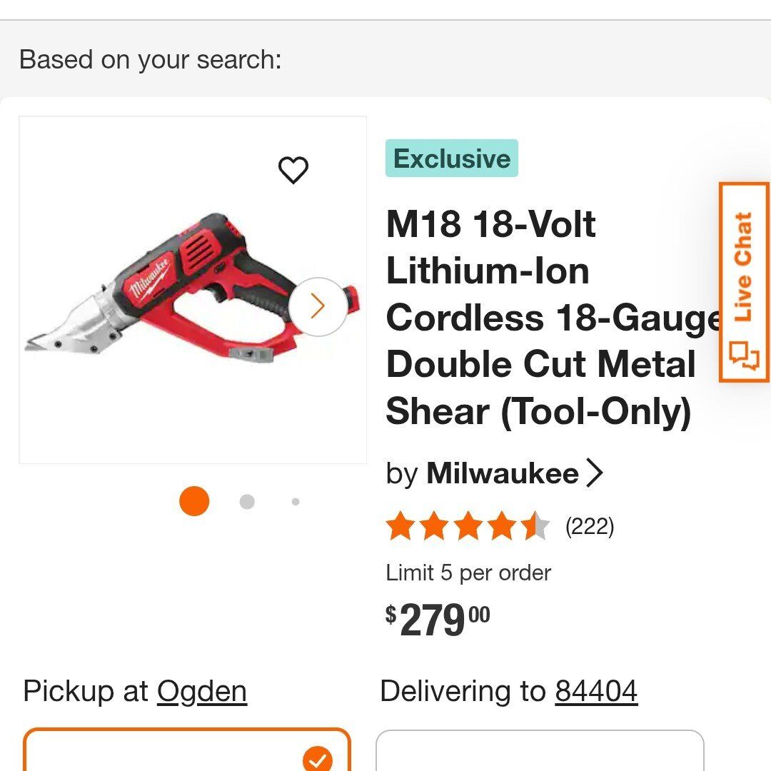 Milwaukee metal shears
