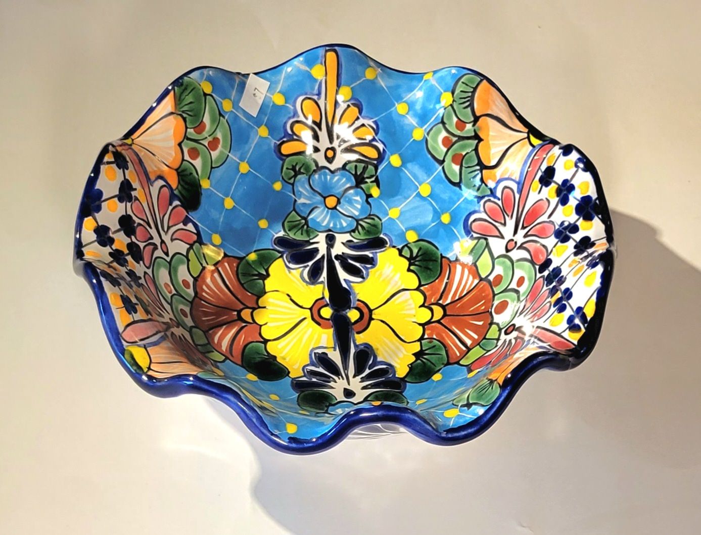 Beautiful Multicolored Mexican Talavera Bowl