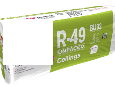 SAVE >55%! NEW R49 Fiberglass Batt Insulation - 16" W x 48" L x 14" D - 32 sq. ft./bag - Factory 2nds - Available 4/6/26