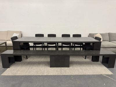 COSTCO TRANSFORMER EXTENDABLE DINING & COFFEE TABLE SET