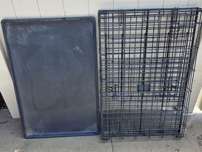 Folding Dog Crate: MidWest Homes for Pets Intermediate LifeStages Double Door 36-Inch