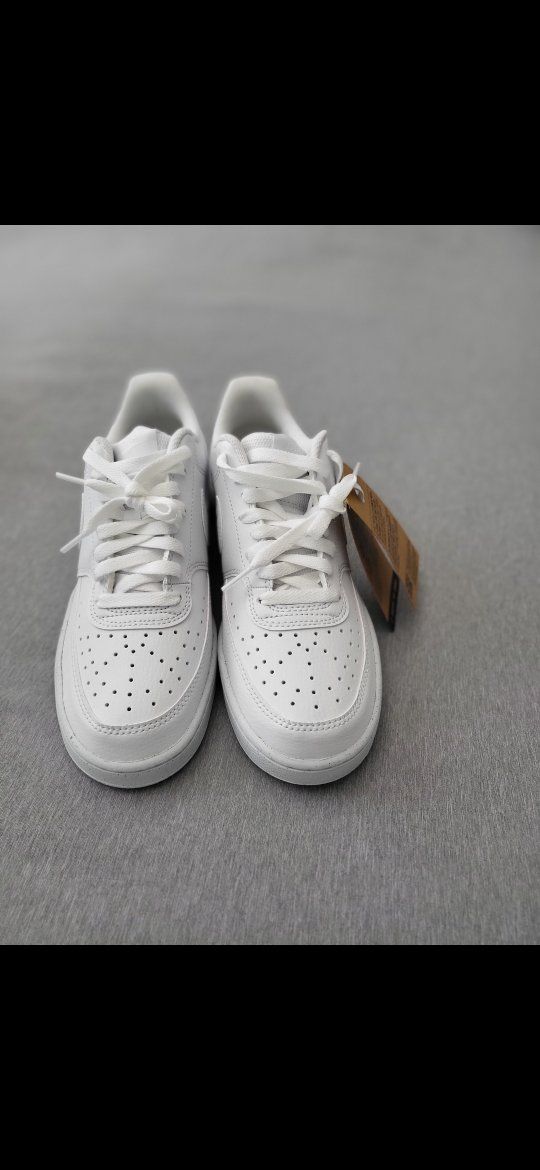 Nike Court Vision Low Next Nature White Sneakers Size US 7.5