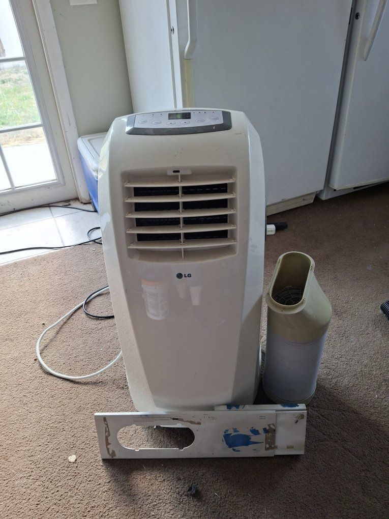 LG Portable Air Conditioner Unit with Exhaust Hose and Window Kit