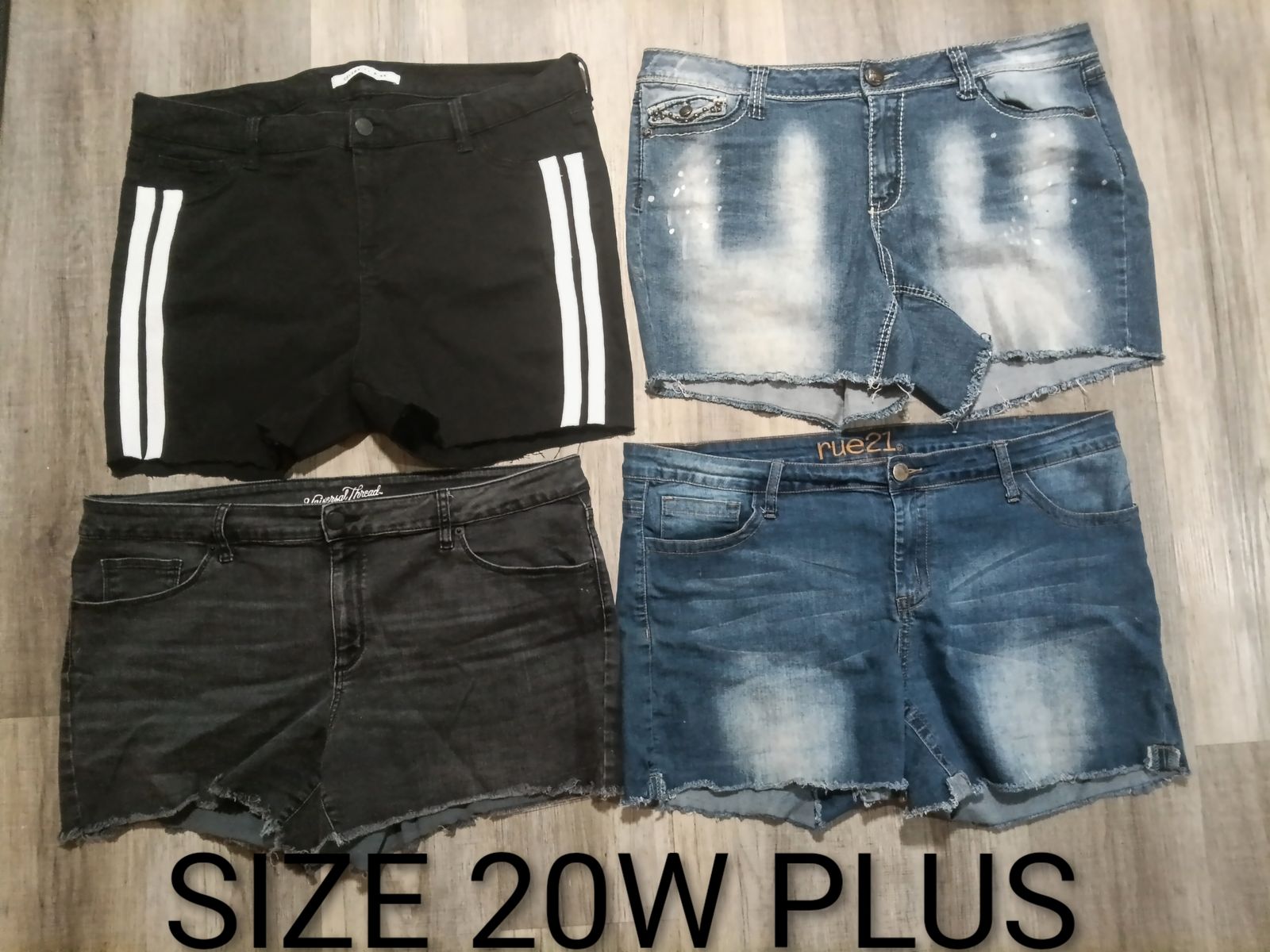 4 pair shorts plus size 20w