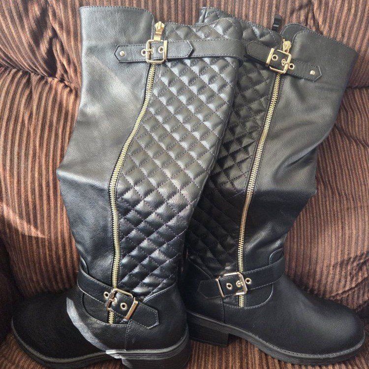 Dream Pairs black knee high boots