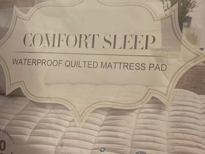 Safe & Sound Comfort Sleep King Waterproof Quilted Mattress Pad