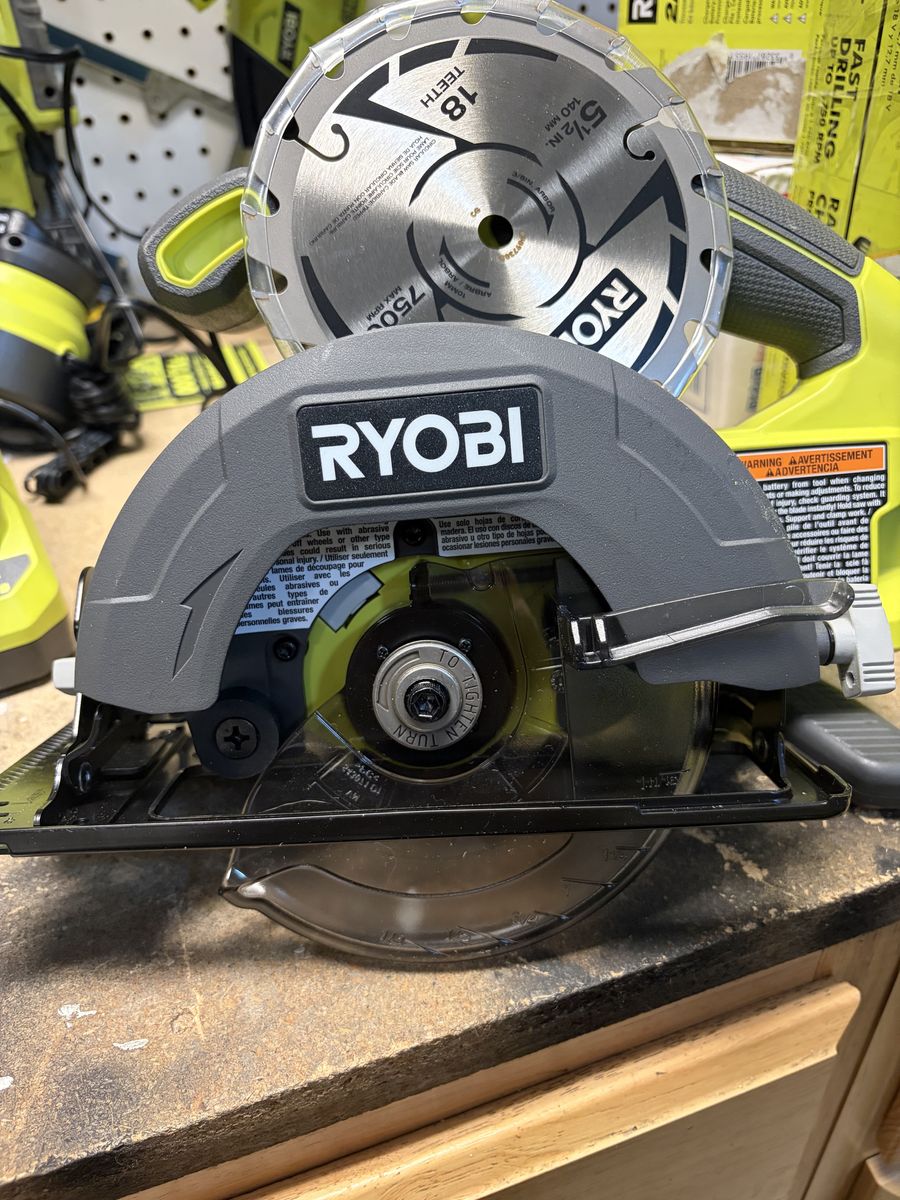 Ryobi 18v Cordlass 51/2 Corcular Saw Tool Only