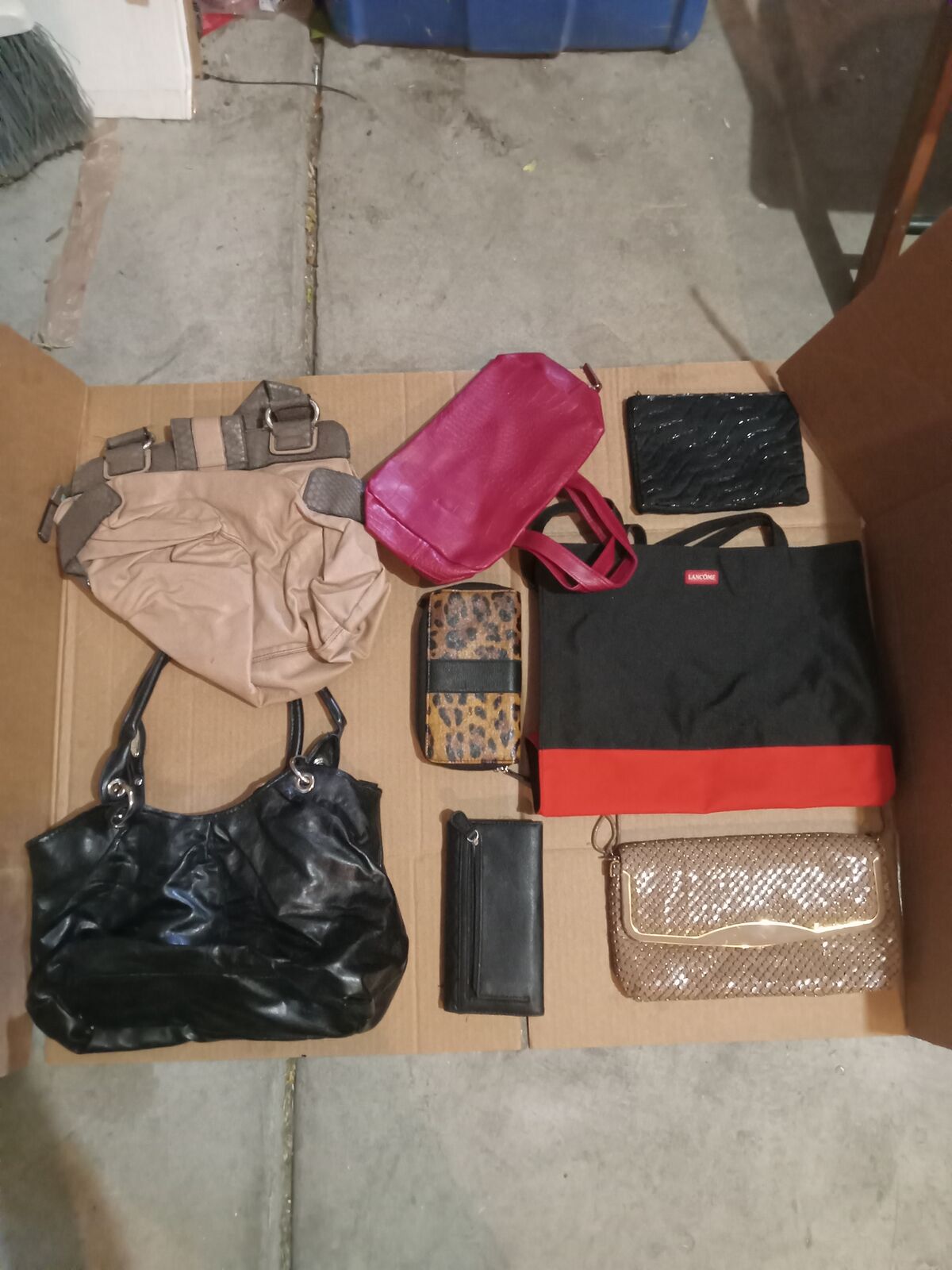 Thrift store gold. Massive purse collection, brand names, no names, 75 plus