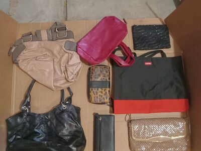 Thrift store gold. Massive purse collection, brand names, no names, 75 plus