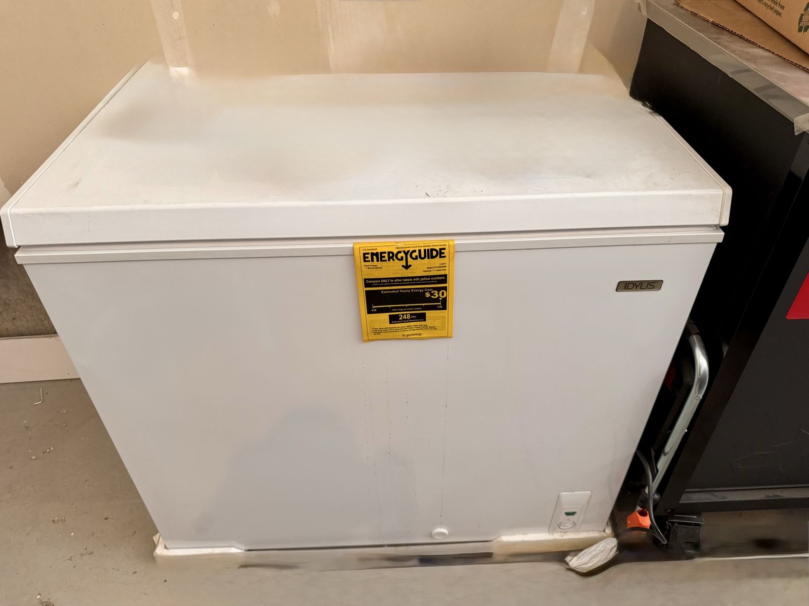 Deep freezer 7.1 cubic ft