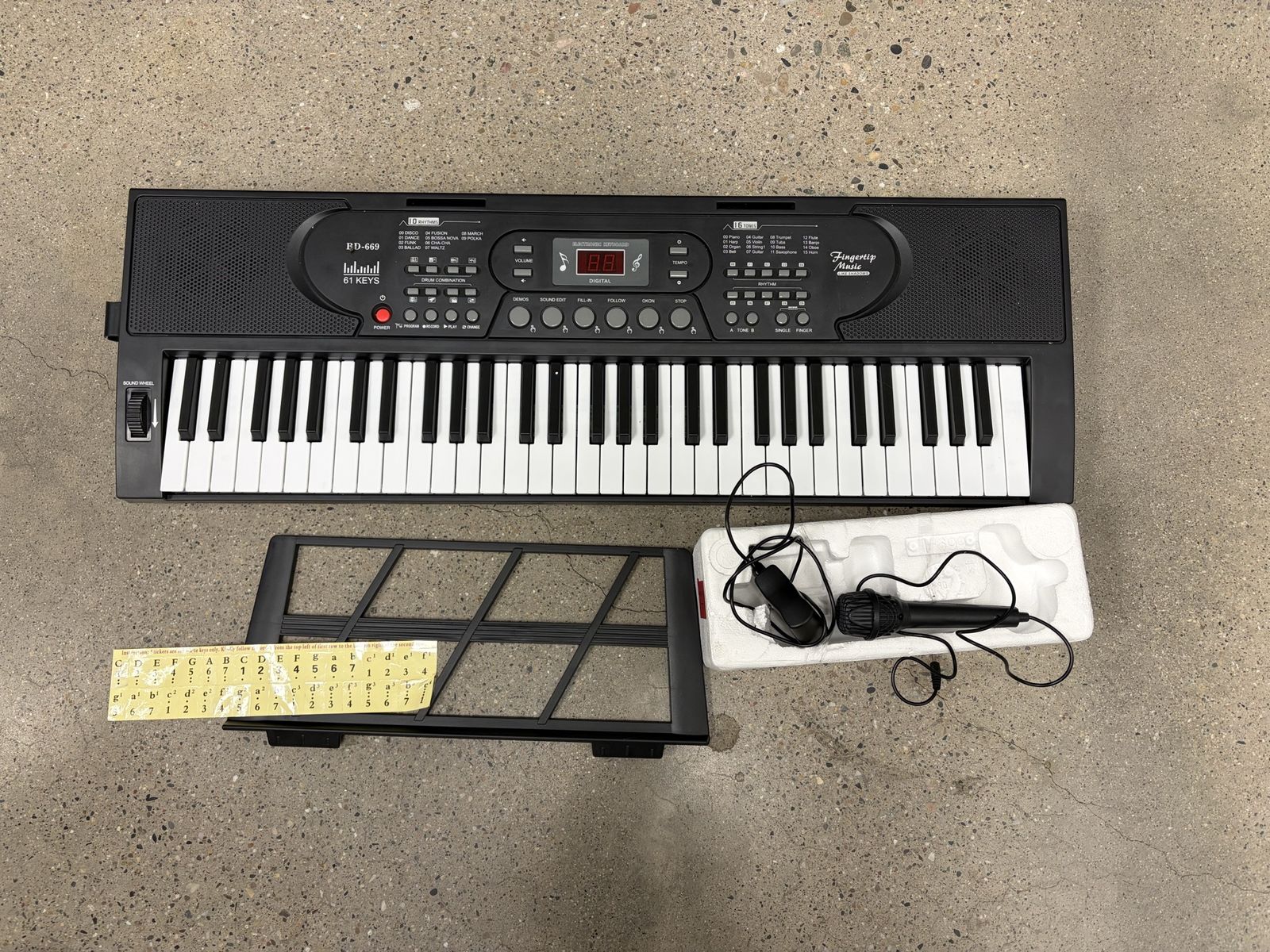 Tabletop Electric Piano Keyboard