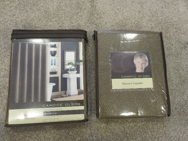 PAIR OF BRAND NEW SHIMMERING SHOWER CURTAINS - SIZE 72" X 72" - SELLING AS A PAIR