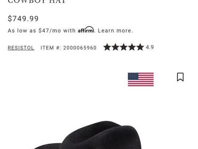 Resistol Cowboy Hat
