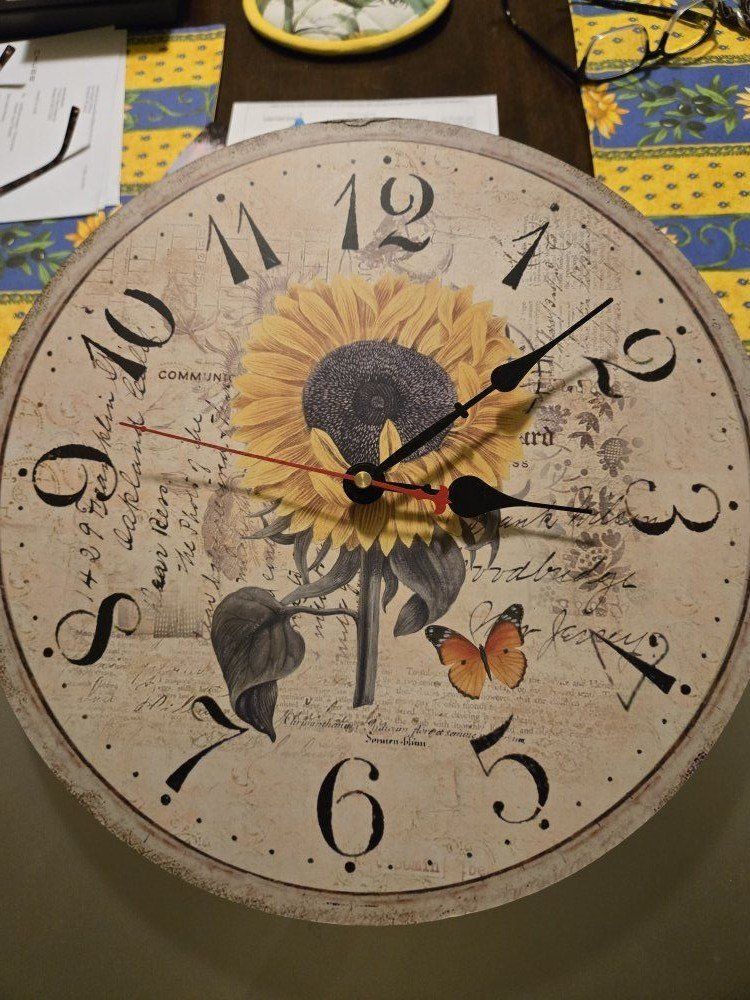 Sunflower Clock