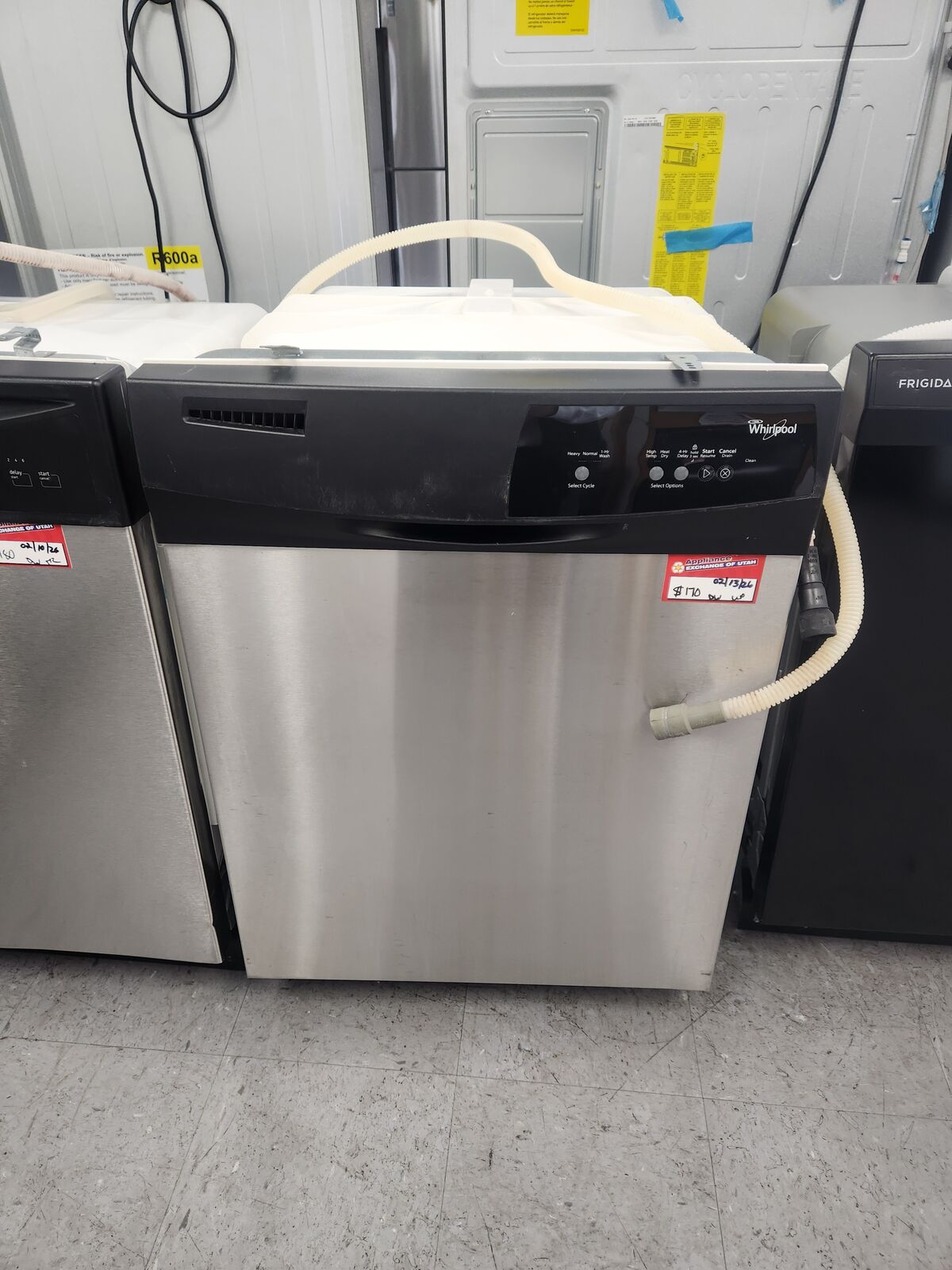 GREAT WHIRLPOOL STAINLESS STEEL DISHWASHER! W-WARRANTY