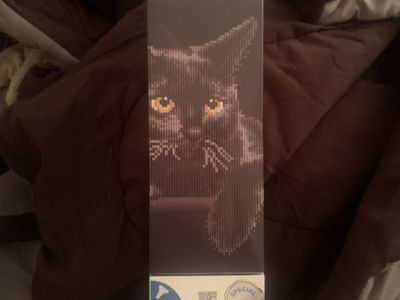 black cat diamond painting