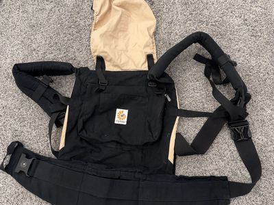 Ergobaby Original Baby Carrier - Black/Tan, Front/Back Carry