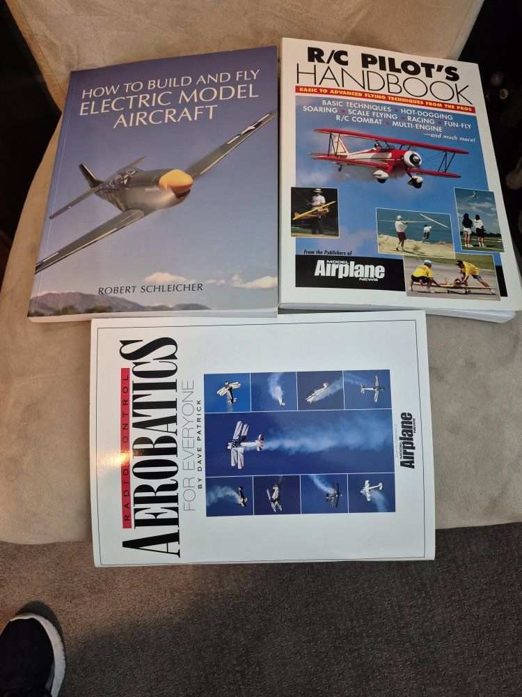 Five RC plane and helicopter books