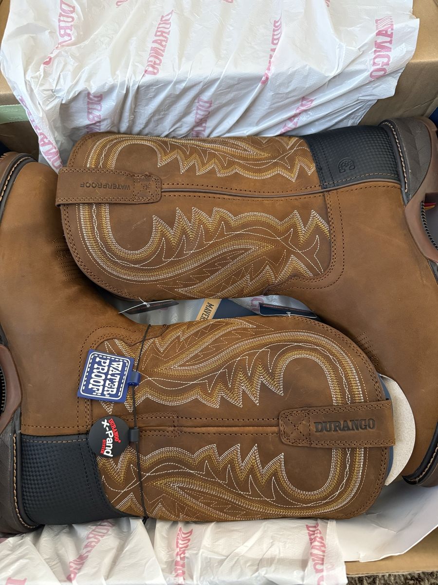 Durango Men's DDB0481 Rebel Pro Waterproof Western Boots - Size 11.5W, Slip & Oil Resistant