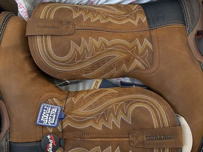 Durango Men's DDB0481 Rebel Pro Waterproof Western Boots - Size 11.5W, Slip & Oil Resistant