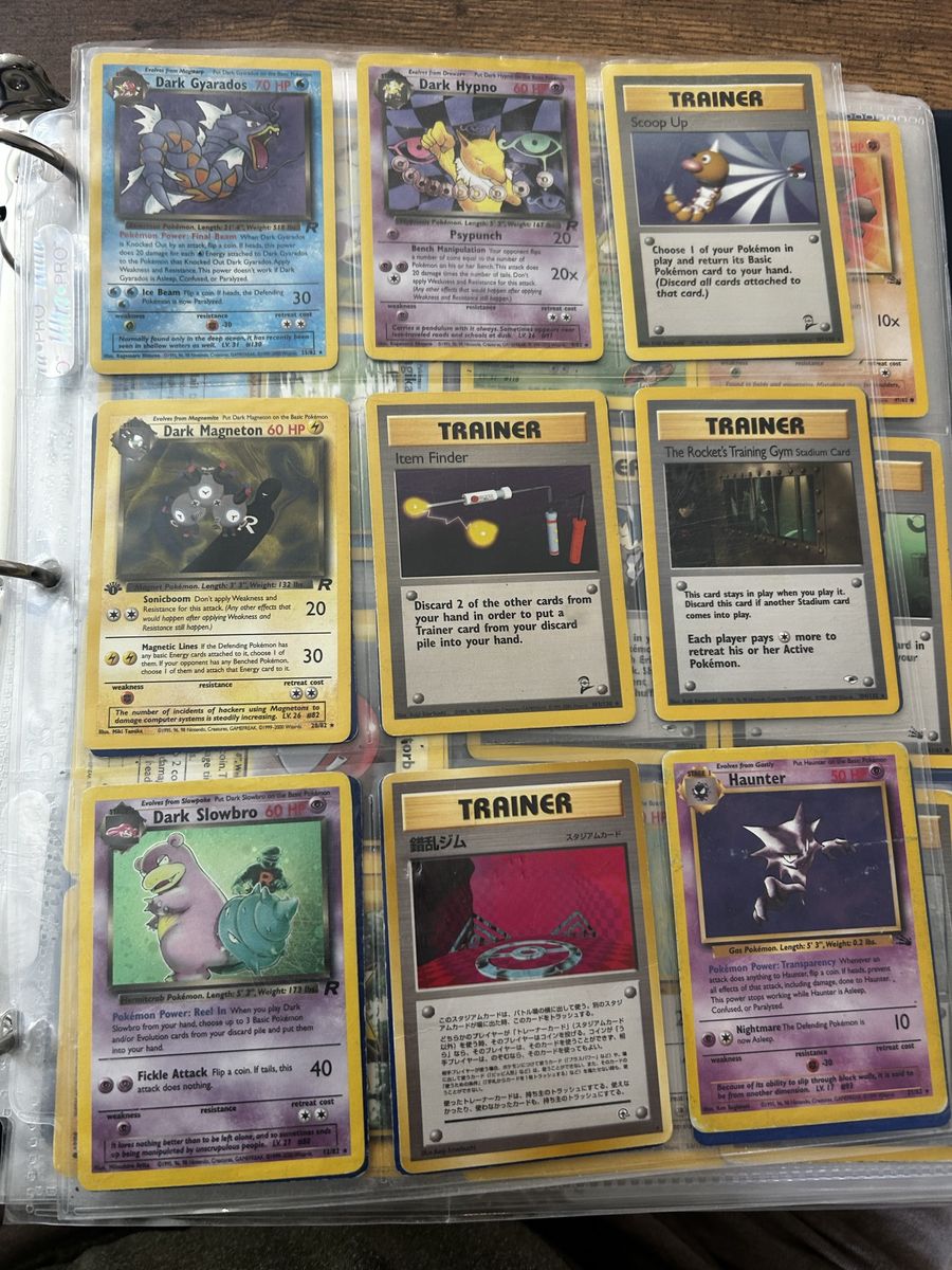 VINTAGE POKÉMON CARD COLLECTION – 200+ CARDS – BASE SET, JUNGLE, FOSSIL, TEAM ROCKET, GYM HEROES