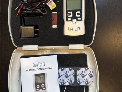 CareTec IV 4-in-1 Combo TENS Unit – TENS/EMS/IF/Russian Stim – Complete Kit