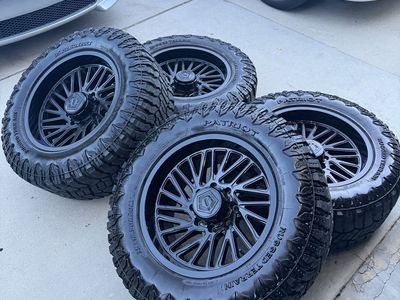 20” TIS gloss black wheels and tires