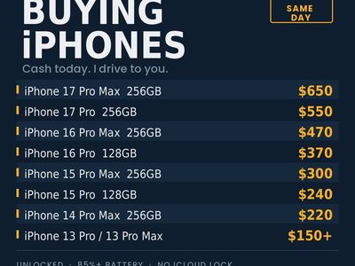 Buying iPhones — Cash Today, I Come to You