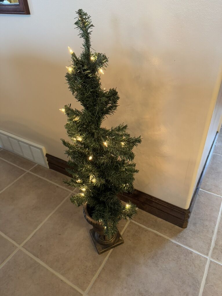 Light up Christmas tree new! About 4 feet tall