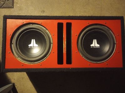 JL Audio Subwoofers in Custom Ported Box - 10 w3v2 Subwoofers