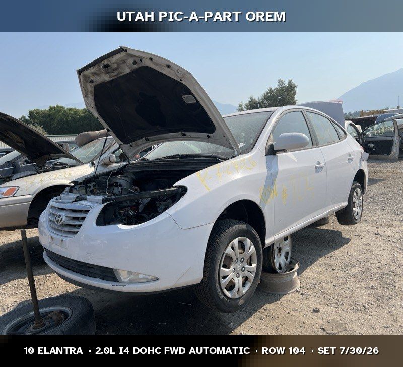 Just In! 2010 Hyundai Elantra Parts - UTPAP Orem