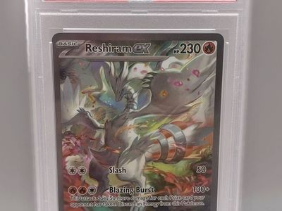 2025 Pokemon WHT EN Reshiram ex Special Illustration Rare #166 PSA 10 GEM MT Card