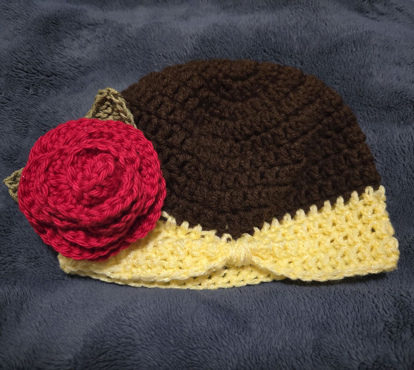Handmade Crochet Princess Belle Hat