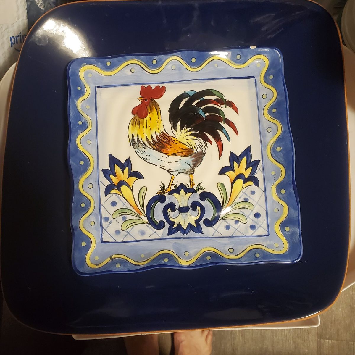 Beautiful 2 PC Set Of Serving Plates