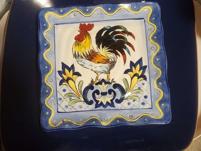 Beautiful 2 PC Set Of Serving Plates