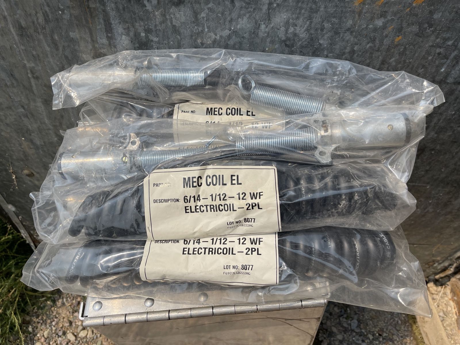 MEC Coil EL Electricoil 6/14-1/12-12 WF - Lot of New Trailer Cable Coils