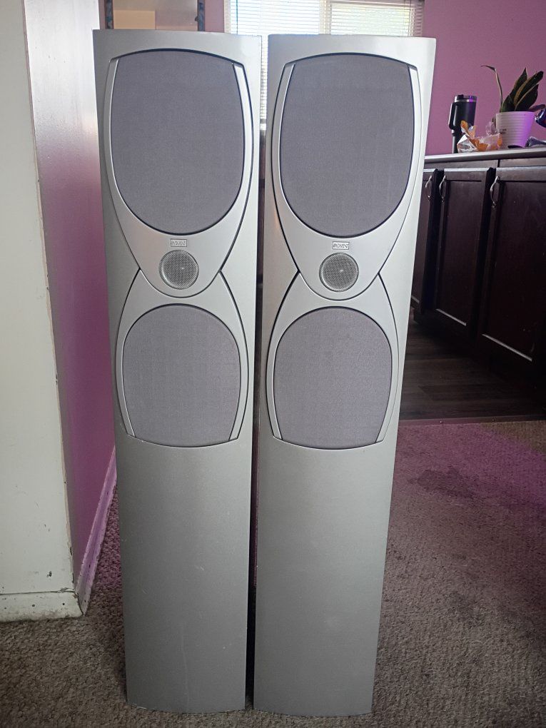 Advent Heritage Model 400 Floorstanding Tower Speakers - Black Wood Grain, 4-8 Ohm
