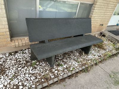 Concrete bench 6 ft