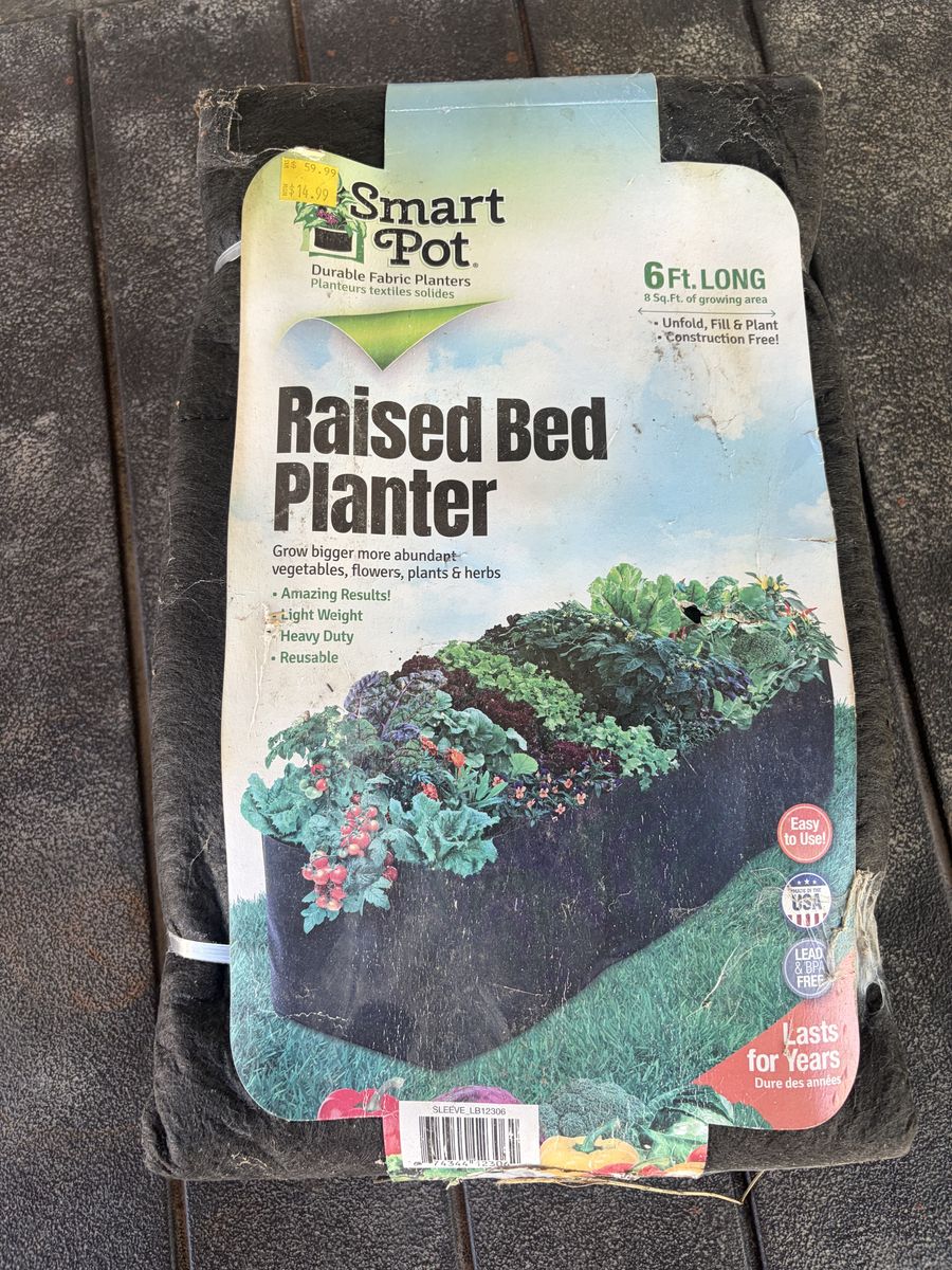 Smart Pot Raised Bed Planter 6 ft long