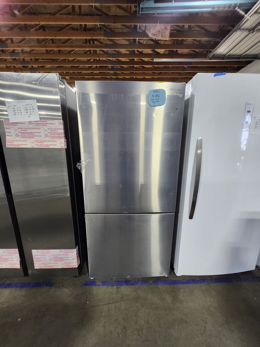 Mora Stainless Steel Bottom Freezer Refrigerator - Brand New