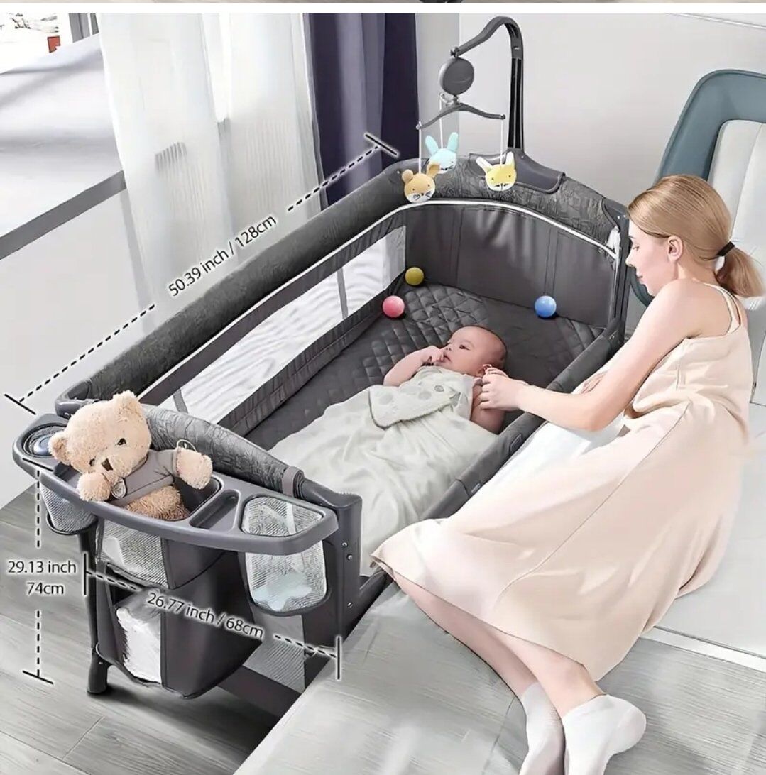 Babv Bassinet Bedside Crib 3 in 1
