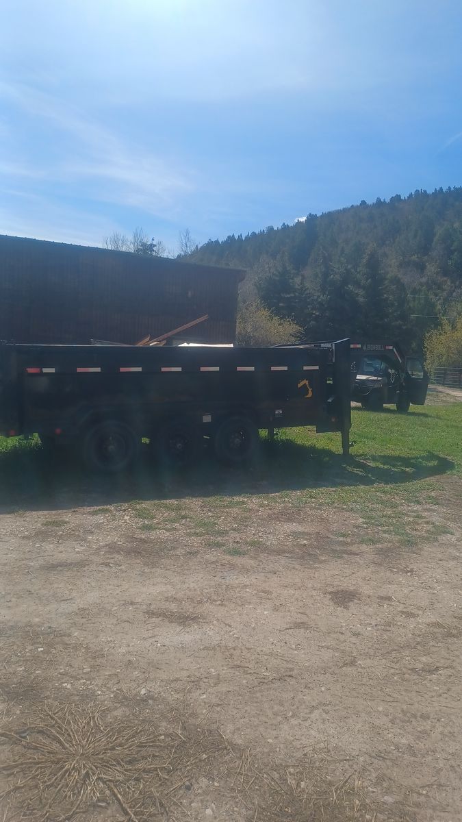 triple axle gooseneck dump trailer