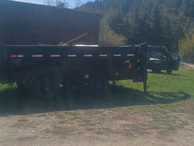 triple axle gooseneck dump trailer